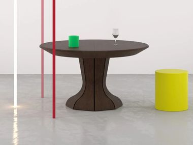 Extending round wooden table EGO Piemy