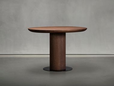 Round wooden table OLLE Piet Boon