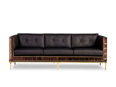 3 seater tufted leather sofa CIRCUM Pieter Adam