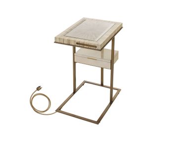 Rectangular side table with USB COLLEC(T)ABLE FPA 508 Pieter Adam