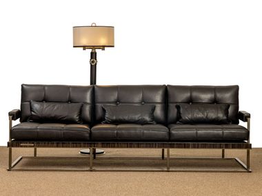 3 seater tufted leather sofa COLLEC(T)ABLE FPA 533 Pieter Adam