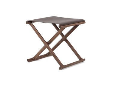 Folding leather stool CHELSEA Pinetti