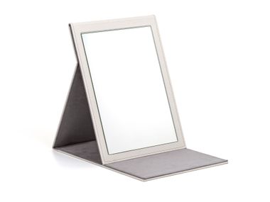 Table-top leather mirror SPECCHIO DA TAVOLO Pinetti