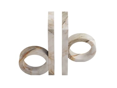 Fermalibri in marmo Calacatta RING MINI Pistore Marmi