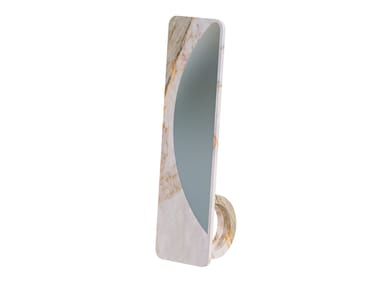 Specchio da terra in marmo Calacatta RING MIRROR Pistore Marmi