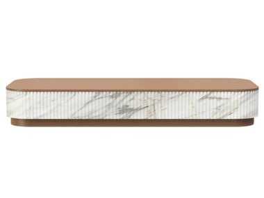 Calacatta Oro marble central coffee table TRAMA Pistore Marmi