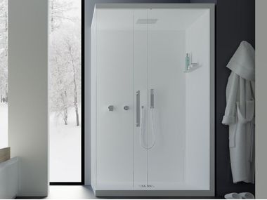 Aluminium shower cabin SIMPLY Piùesse