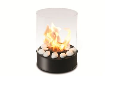 Chimenea de mesa en acero y vidrio CHANTICO GLASSFIRE Planika