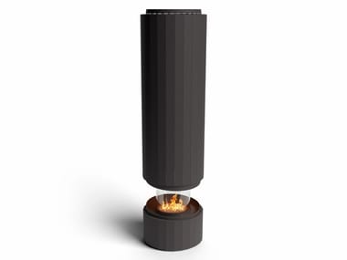 Planika, PILLAR Caminetto freestanding in acciaio e vetro a bioetanolo