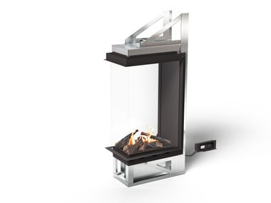 Chimenea cerrada con ventana panorámica de bioetanol VITRO Planika