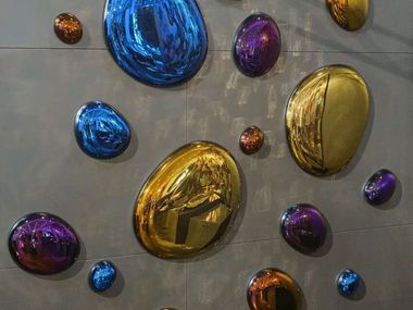 Oggetto decorativo da parete in vetro 3D DROPS COLORFUL PlusObject