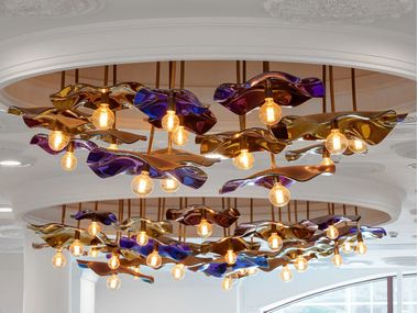 Lampada a sospensione in vetro FLOWER PlusObject