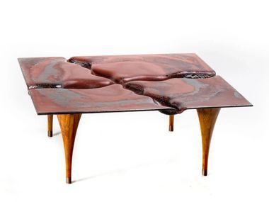 Tavolino quadrato da caffè in vetro MARS PlusObject