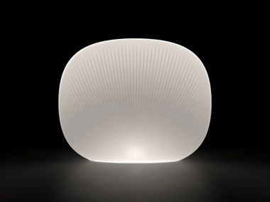 Schermo divisorio da giardino luminoso in polietilene FADE SHELL LIGHT Plust