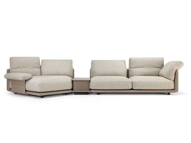 Modular leather sofa BLISSCAPE DEEP Poltrona Frau
