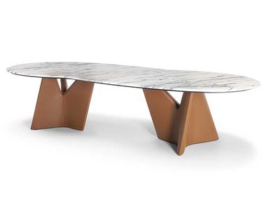 Marble dining table INFINITAMENTE 2.0 Poltrona Frau