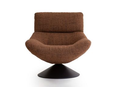 Fabric armchair with pedestal base HITA Porro