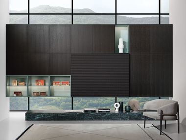 MODERN LIVING Modular Storage wall By Porro | design Piero Lissoni