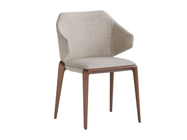 Poltroncina imbottita in tessuto con braccioli HIRU 947/P Potocco