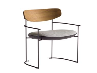 Poltroncina da giardino in metallo con braccioli KEEL LIGHT 922/LMB-OUT Potocco