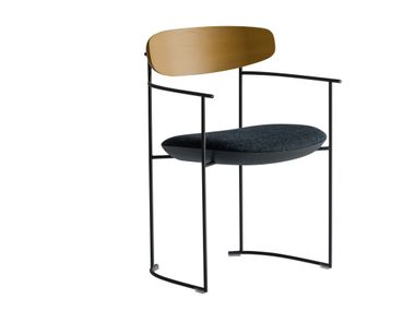 Poltroncina in metallo con braccioli KEEL LIGHT 922/PMB Potocco