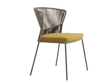 Sedia da giardino impilabile sfoderabile in corda OLA 923 Potocco