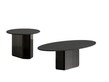 Mesa de centro de madeira e vidro SIDE BY SIDE 703/TBC-TBE Potocco