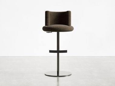 Upholstered fabric stool height-adjustable SOFTY 959/A-GAS Potocco