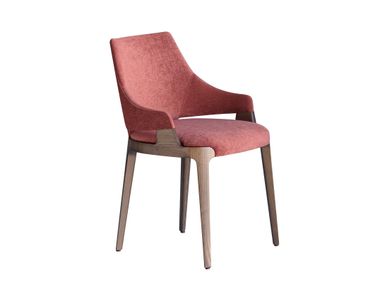 Sedia imbottita in tessuto con braccioli VELIS 942 Potocco