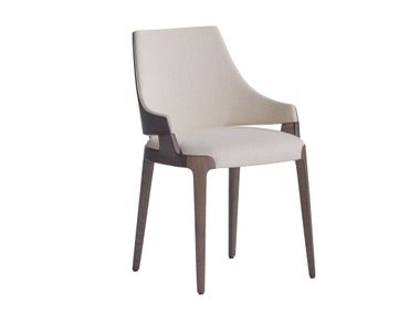 Sedia imbottita in tessuto con braccioli VELIS WOOD 942/W Potocco