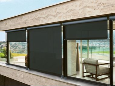 Roller blind with guide system T-LINE Pratic