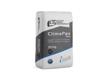 Premier, CLIMAPAV SLIM Massetto termico cementizio premiscelato formulato per sistemi radianti a pavimento