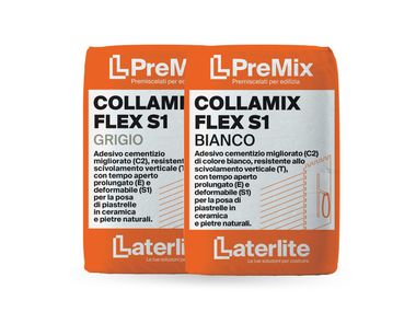 Cement adhesive for flooring PREMIX COLLAMIX FLEX S1 Laterlite