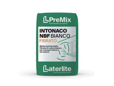 Laterlite, PREMIX INTONACO NBF BIANCO FIBRATO Malta premiscelata secca per intonaci