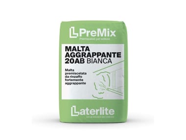 Laterlite, PREMIX MALTA AGGRAPPANTE 20AB BIANCA Malta premiscelata da rinzaffo fortemente aggrappante