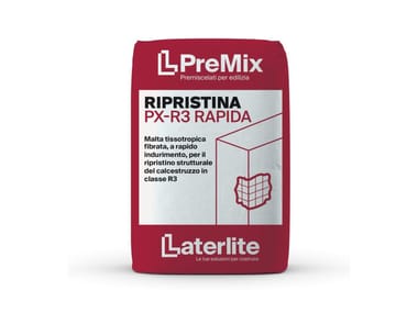 Laterlite, PREMIX RIPRISTINA PX-R3 RAPIDA Malta tissotropica fibrata per ripristino del cls