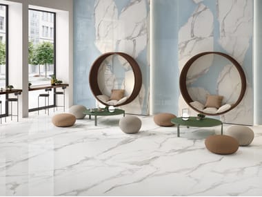 Provenza, UNIQUE MARBLE CALACATTA REGALE Pavimento/rivestimento in gres porcellanato effetto marmo