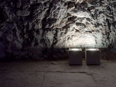 Davide Groppi, Q² Lampada da terra in vetro e metallo