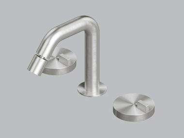 Countertop stainless steel bidet mixer Q. 18 37 V QuadroDesign