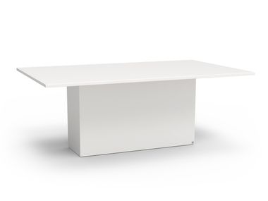 Rectangular fiberglass garden table QUADRA GANSK