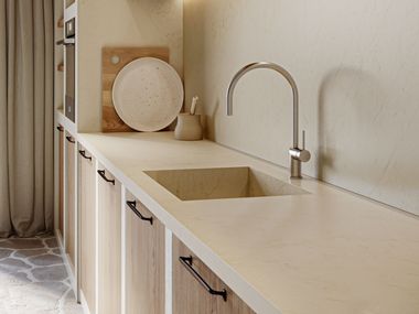 Wandverkleidung aus Ecotone™ MADRETERRA - DUNE QUARTZFORMS