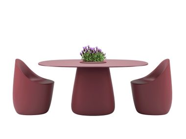 Tavolo ovale in HPL COBBLE HPL BUCKET Qeeboo