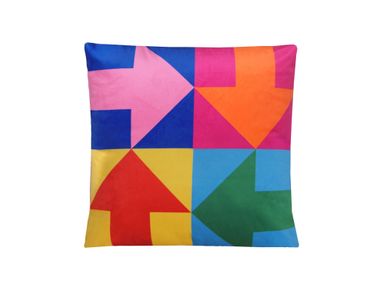 Quadratisches Kissen aus Polyester DIRECTION Qeeboo