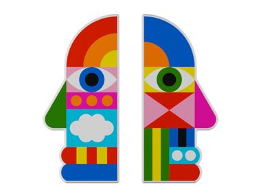 Buchstütze aus Keramik DREAMS Qeeboo