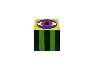 Quadratische Sitzpuff aus Polyester EYE Qeeboo