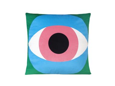 Quadratisches Kissen aus Polyester EYE Qeeboo