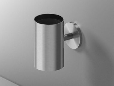 Wall-mounted stainless steel toothbrush holder A14 QA2302 QuadroDesign