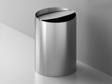 Stainless steel bathroom waste bin A14 QA2000 QuadroDesign