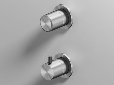 Thermostatic stainless steel shower mixer STEREO 16 47M QuadroDesign