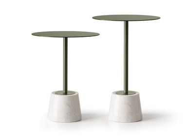 Coffee table set with Carrara marble base ANDY Quinti Sedute